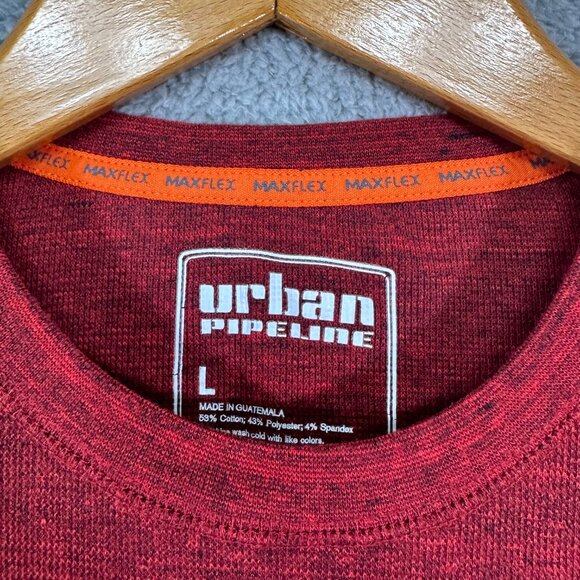 Urban pipeline Men's thermal shirt long sleeve max flex burgundy - Picture 6 of 10